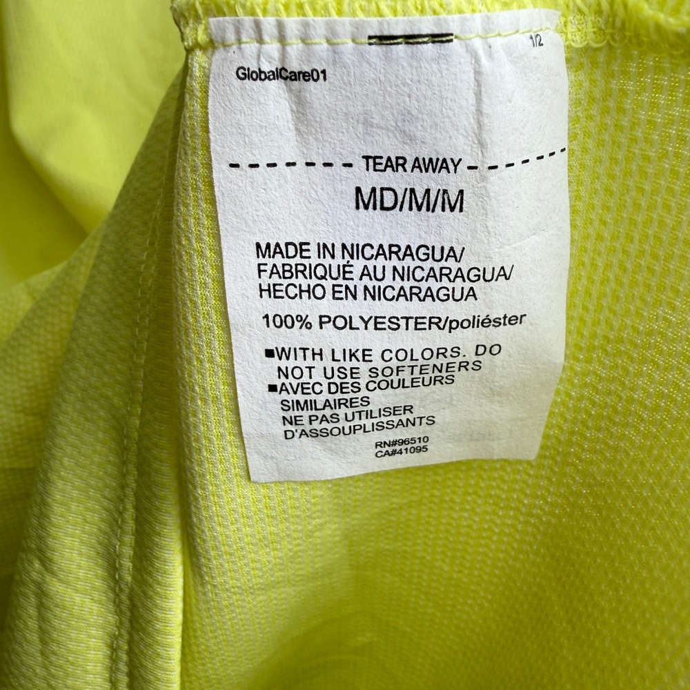 Under Armour Mens Tech Tee M Yellow Active Gym Shirt Neon Wicking Running Sporty - Picture 4 of 7